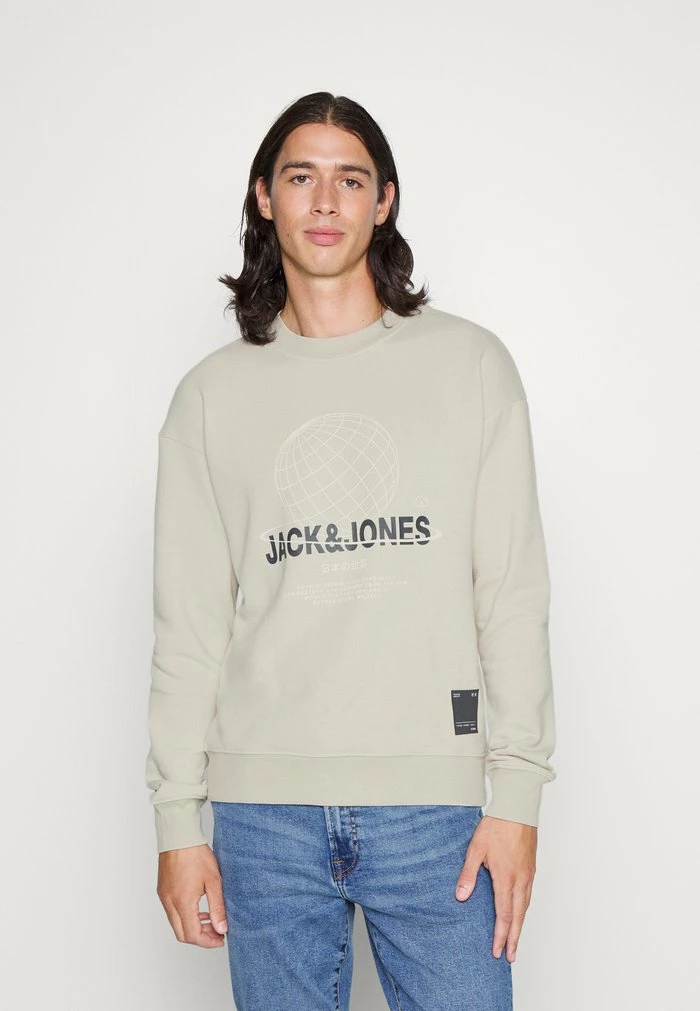 Jack & Jones JCOFUTURE CREW NECK - Sweatshirt - Moonbeam 1 Jack & Jones JCOFUTURE CREW NECK - Sweatshirt - Moonbeam