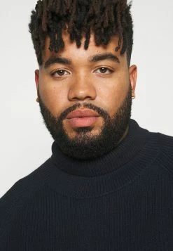 Jack & Jones JJPANNEL ROLL NECK - Jumper - Navy Blazer -Jack & Jones Shop 427d66cd94584a308ee05c394e728b20