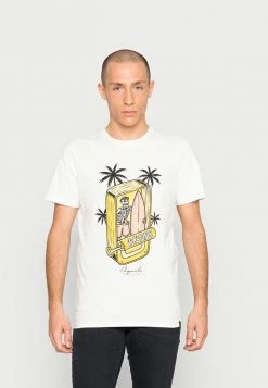 Jack & Jones JORSUNNYSKULL TEE CREW NECK - Print T-shirt - Cloud Dancer