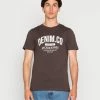 Jack & Jones JJEJEANS TEE O NECK - Print T-shirt - Mulch