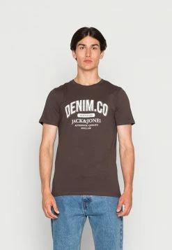 Jack & Jones JJEJEANS TEE O NECK - Print T-shirt - Mulch