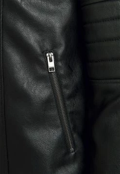 Jack & Jones JJLEON JACKET - Faux Leather Jacket - Black -Jack & Jones Shop 4433b37a04404e08a80e83887e124f91