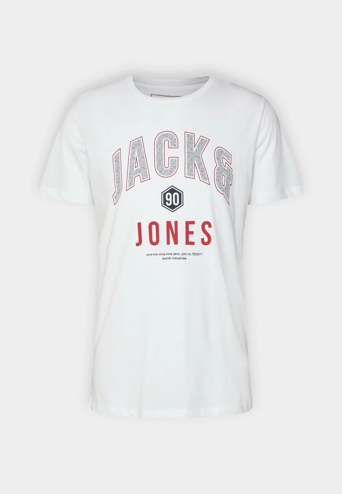 Jack & Jones JCOTHOMAS TEE CREW NECK - Print T-shirt - White 4 Jack & Jones JCOTHOMAS TEE CREW NECK - Print T-shirt - White - Image 4