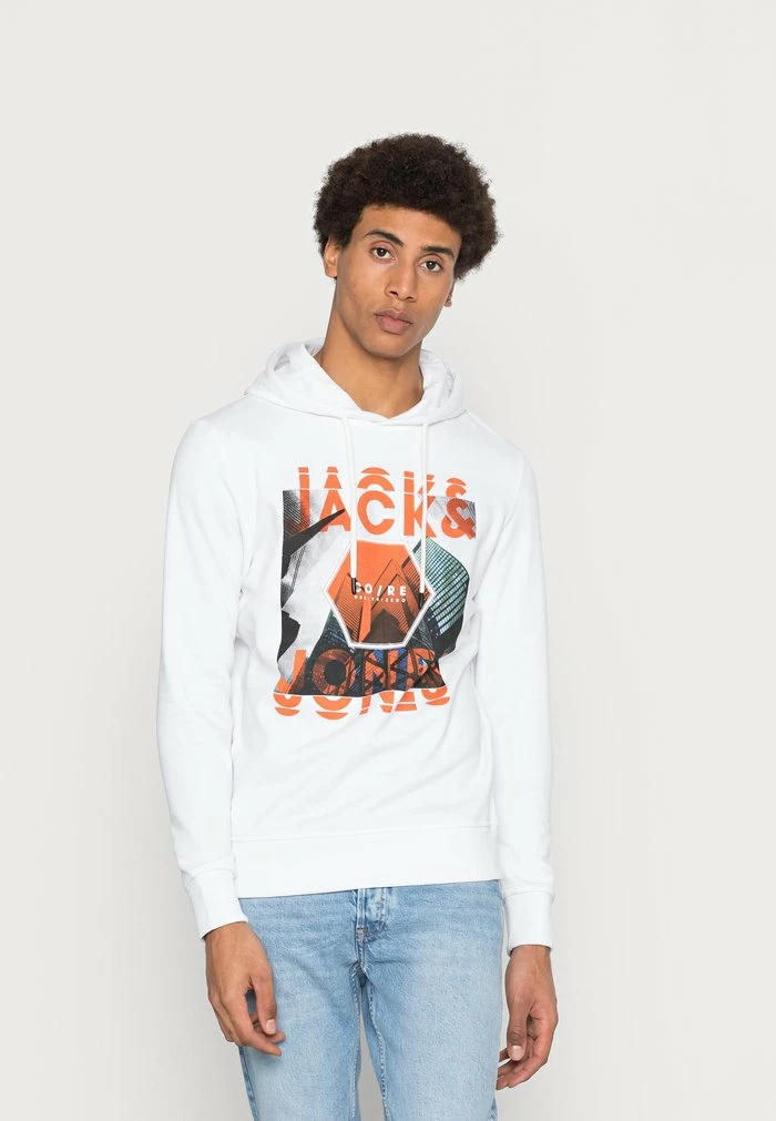 Jack & Jones JCOCALEB HOOD - Sweatshirt - White 1 Jack & Jones JCOCALEB HOOD - Sweatshirt - White