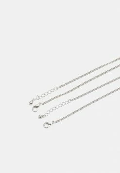 Alternative view of Jack & Jones JACCROSS AND CHAIN NECKLACE 2 PACK - Necklace - Silver Coloured