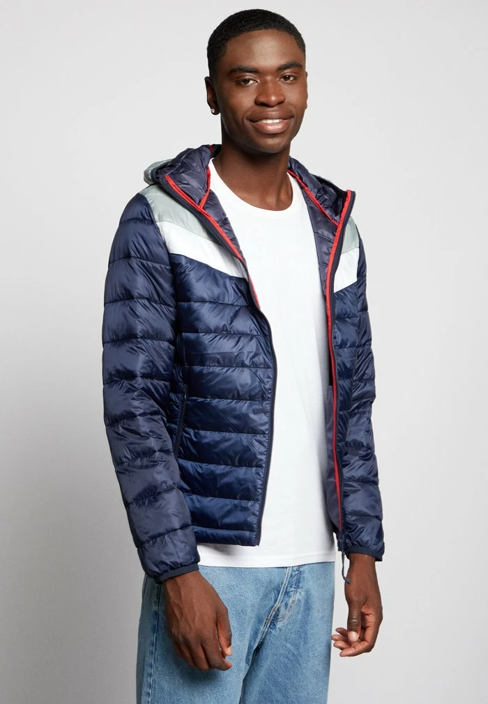Jack & Jones JJMICK PUFFER HOOD - Light Jacket - Slate Gray 4 Jack & Jones JJMICK PUFFER HOOD - Light Jacket - Slate Gray - Image 4