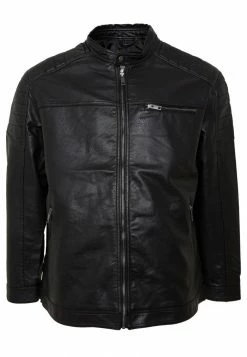 Jack & Jones JCOROCKY JACKET - Faux Leather Jacket - Black -Jack & Jones Shop 47a62a883d244202a4cb4bad5270da24
