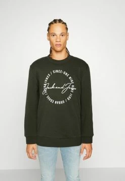 Jack & Jones JJMARLON CREW NECK - Sweatshirt - Forest Night