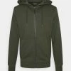 Jack & Jones JJEBASIC ZIP HOOD - Zip-up Sweatshirt - Forest Night