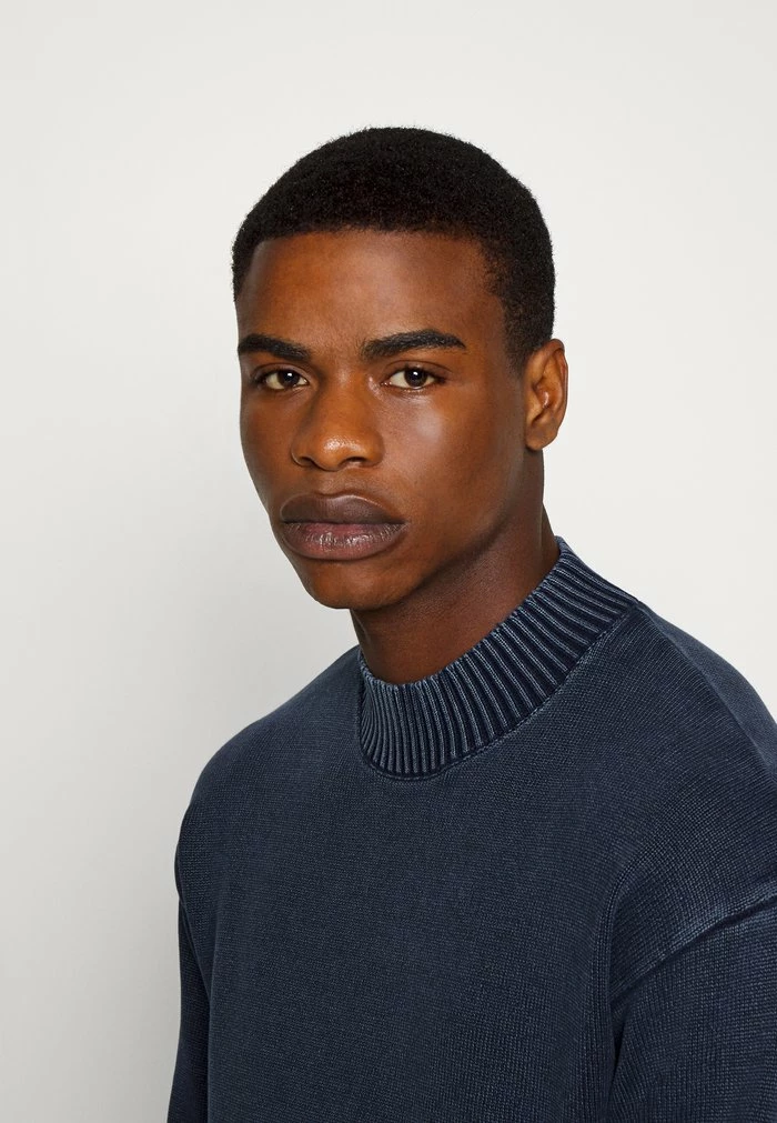 Jack & Jones JORWILLIAM MOCK NECK - Jumper - Navy Blazer 4 Jack & Jones JORWILLIAM MOCK NECK - Jumper - Navy Blazer - Image 4