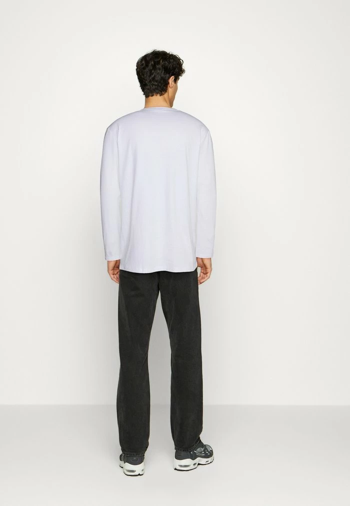 Jack & Jones JCOAIR TEE CREW NECK - Long Sleeved Top - White 3 Jack & Jones JCOAIR TEE CREW NECK - Long Sleeved Top - White - Image 3