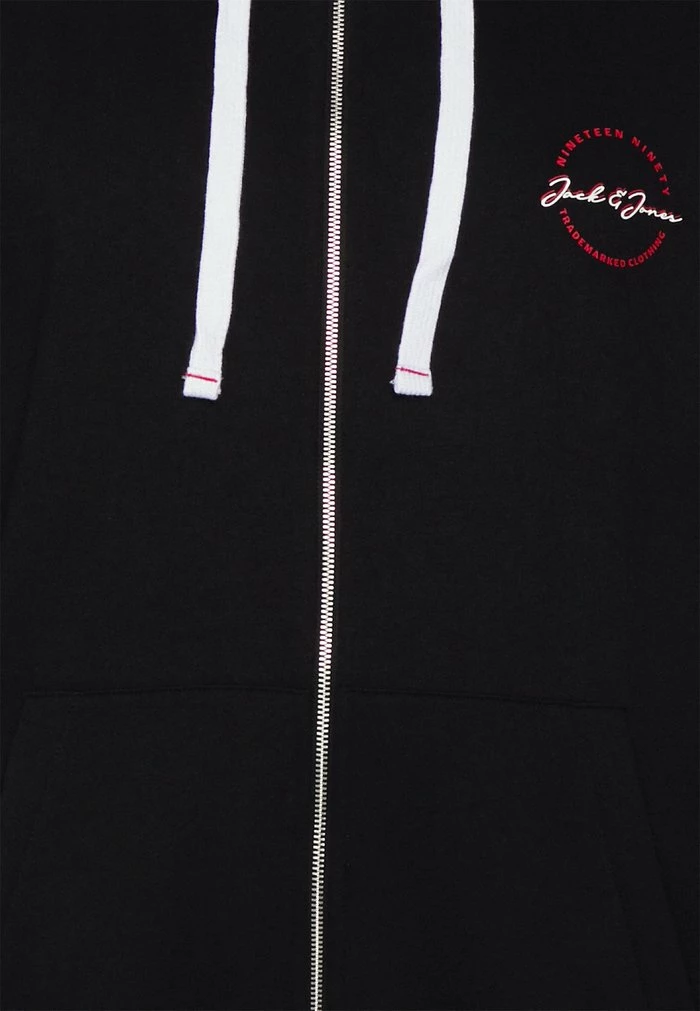 Jack & Jones JJSTAMP ZIP HOOD SMALL - Zip-up Sweatshirt - Black 3 Jack & Jones JJSTAMP ZIP HOOD SMALL - Zip-up Sweatshirt - Black - Image 3