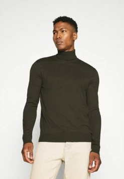 Jack & Jones JEEMIL NECK NOOS - Jumper - Olive Night Melange