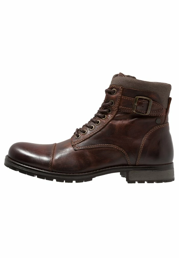 Jack & Jones JFWALBANY - Lace-up Ankle Boots - Brown Stone 1 Jack & Jones JFWALBANY - Lace-up Ankle Boots - Brown Stone