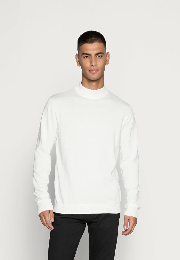 Jack & Jones EBASIC MOCK NECK - Jumper - Cloud Dancer 1 Jack & Jones EBASIC MOCK NECK - Jumper - Cloud Dancer
