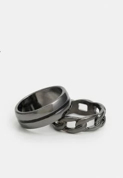 Jack & Jones JACMIX 3 PACK - Ring - Black -Jack & Jones Shop 4ac7650a04714e5e9b2b382bce3146c0