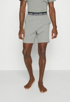 Jack & Jones JACTURBO SHORTS - Pyjama Bottoms - Light Grey Melange