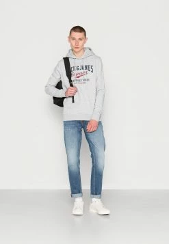 Alternative view of Jack & Jones JJELOGO - Hoodie - Light Grey Melange