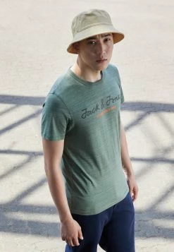 Jack & Jones UPSCALED TEE CREW NECK 3PK - Print T-shirt - Fourleafclover/white/navy -Jack & Jones Shop 4bed0223f38b4d0999e8357b45ef4199