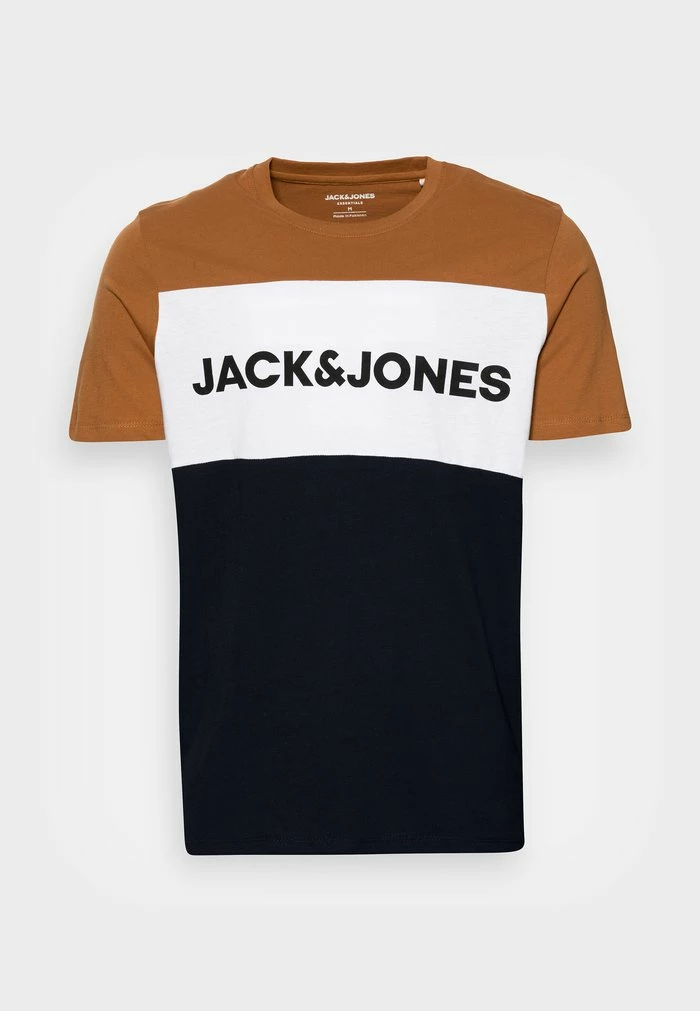 Jack & Jones JJELOGO BLOCKING TEE - Print T-shirt - Rubber 4 Jack & Jones JJELOGO BLOCKING TEE - Print T-shirt - Rubber - Image 4