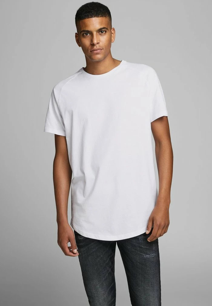 Jack & Jones JJECURVED TEE O NECK - Basic T-shirt - White 1 Jack & Jones JJECURVED TEE O NECK - Basic T-shirt - White