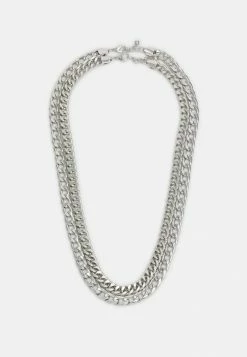 Jack & Jones JACESTE NECKLACE UNISEX 2 PACK - Necklace - Silver-coloured
