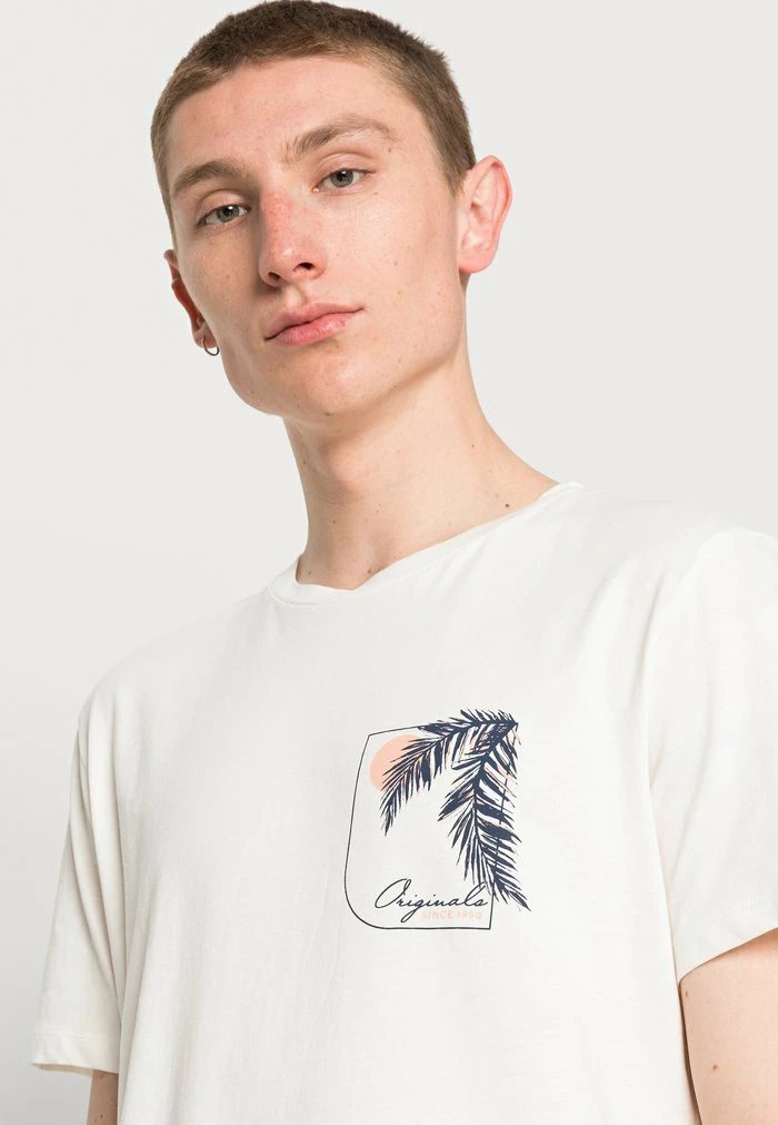 Jack & Jones JORBOOSTER TEE CREW NECK - Print T-shirt - Cloud Dancer 5 Jack & Jones JORBOOSTER TEE CREW NECK - Print T-shirt - Cloud Dancer - Image 5