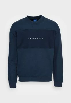 Jack & Jones JORSTATEMENTS CREW NECK - Sweatshirt - Navy Blazer -Jack & Jones Shop 4e39fcb4d950451fbeb4a0bb15ba6158
