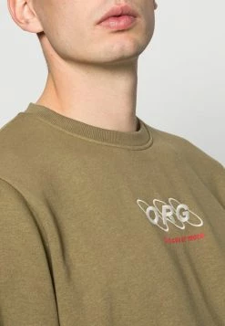 Jack & Jones JORELLIOT CREW NECK FRONT - Sweatshirt - Martini Olive -Jack & Jones Shop 4e80e2ee8a2d4b978b1ed39a3d2590b5