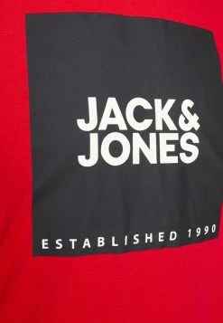 Jack & Jones JJLOCK TEE CREW NECK - Print T-shirt - True Red -Jack & Jones Shop 4f59bc24bd39438db578b88b8d5a1bb4