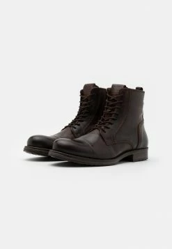 Alternative view of Jack & Jones JFWRUSSEL WARM - Lace-up Ankle Boots - Brown Stone