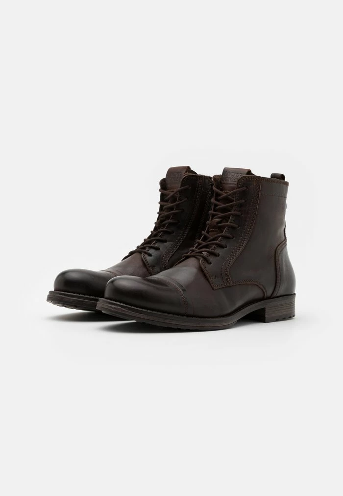 Jack & Jones JFWRUSSEL WARM - Lace-up Ankle Boots - Brown Stone 2 Jack & Jones JFWRUSSEL WARM - Lace-up Ankle Boots - Brown Stone - Image 2