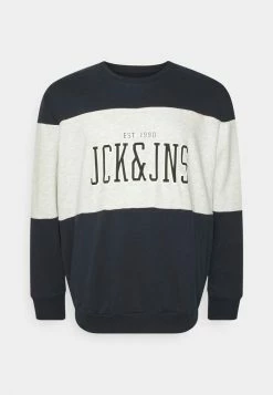 Jack & Jones JJCEMB CREW NECK - Sweatshirt - Navy Blazer