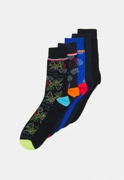 Jack & Jones JACNEON TROPICAL 5 PACK - Socks - Black