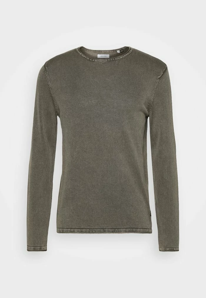 Jack & Jones JJELEO CREW NECK - Jumper - Dusty Olive 4 Jack & Jones JJELEO CREW NECK - Jumper - Dusty Olive - Image 4