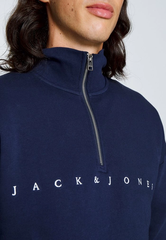 Jack & Jones JORCOPENHAGEN QUARTER ZIP - Sweatshirt - Navy Blazer 5 Jack & Jones JORCOPENHAGEN QUARTER ZIP - Sweatshirt - Navy Blazer - Image 5