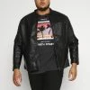 Jack & Jones JCOROCKY JACKET - Faux Leather Jacket - Black