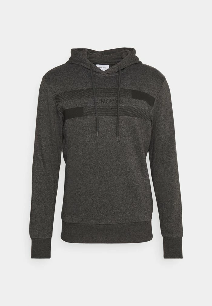 Jack & Jones JJNEW ADAM HOOD - Hoodie - Dark Grey Melange 4 Jack & Jones JJNEW ADAM HOOD - Hoodie - Dark Grey Melange - Image 4