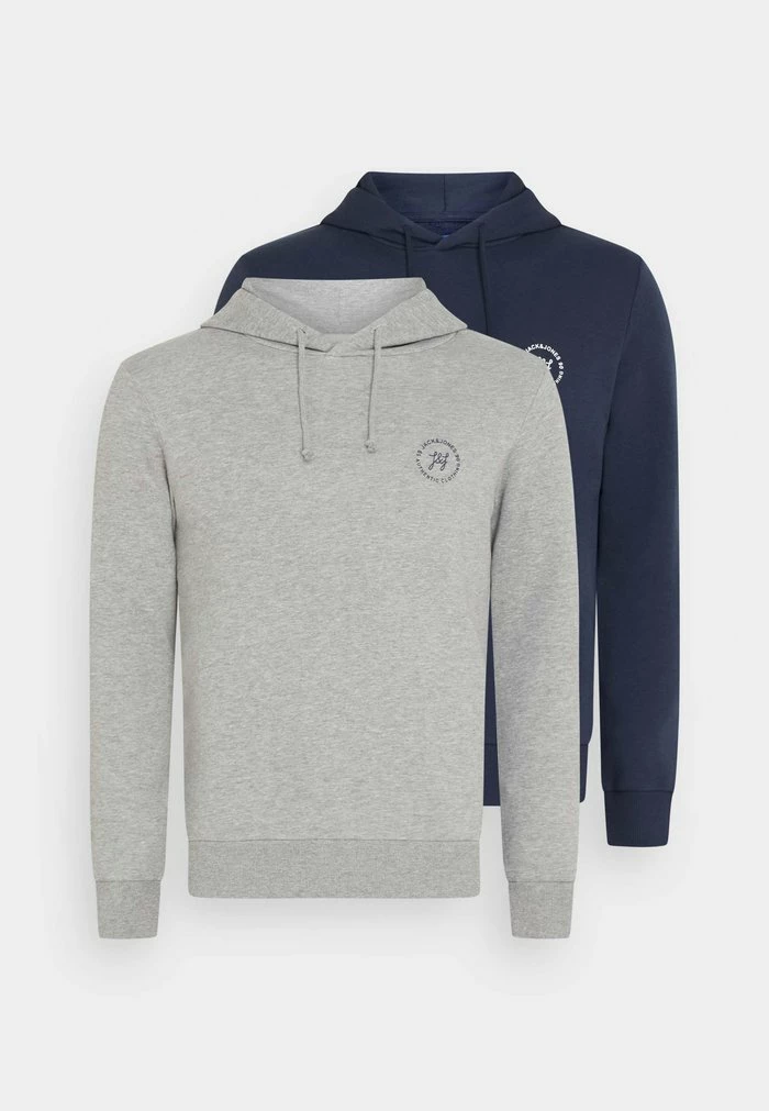 Jack & Jones JJJAXON HOOD 2 PACK - Sweatshirt - Navy Blazer 5 Jack & Jones JJJAXON HOOD 2 PACK - Sweatshirt - Navy Blazer - Image 5