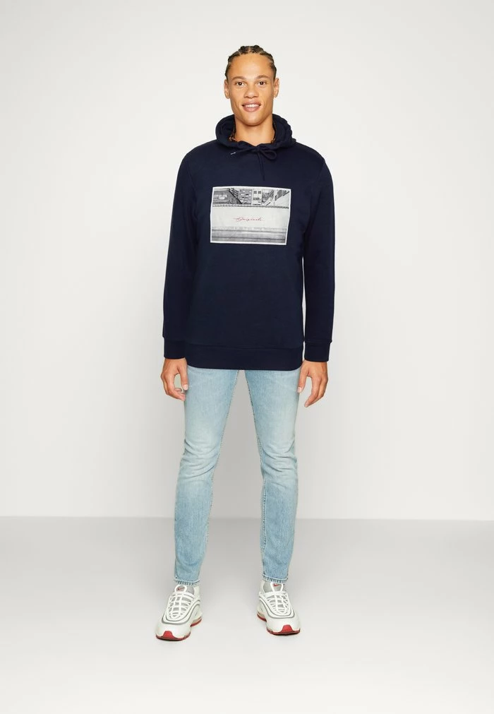 Jack & Jones JORFRIDAY PHOTO HOOD - Sweatshirt - Navy Blazer 2 Jack & Jones JORFRIDAY PHOTO HOOD - Sweatshirt - Navy Blazer - Image 2