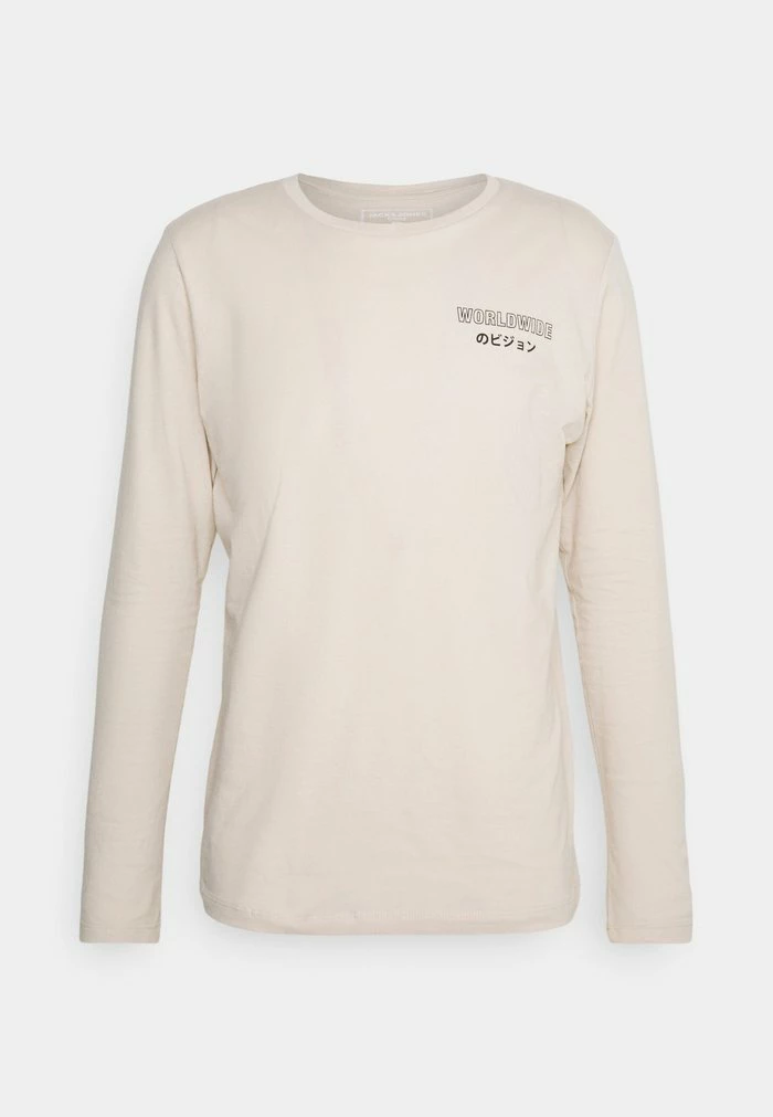 Jack & Jones JCOONOM - Long Sleeved Top - Moonbeam 5 Jack & Jones JCOONOM - Long Sleeved Top - Moonbeam - Image 5