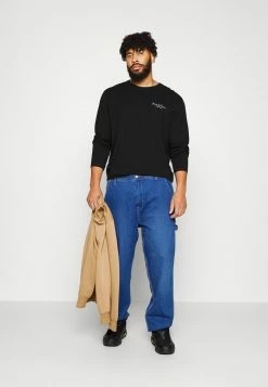 Alternative view of Jack & Jones JCOBERG CREW NECK - Long Sleeved Top - Black