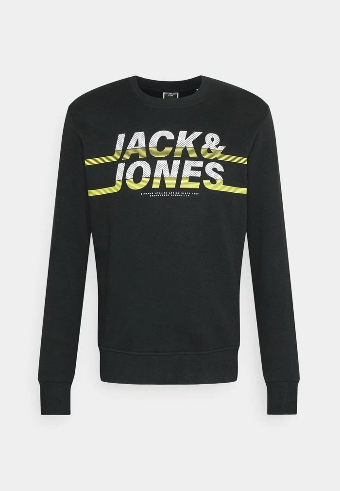 Jack & Jones JCOCHARLES CREW NECK - Sweatshirt - Black 1 Jack & Jones JCOCHARLES CREW NECK - Sweatshirt - Black
