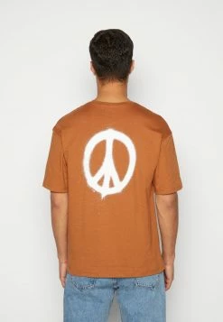Jack & Jones JORPEACE TEE CREW NECK UNISEX - Print T-shirt - Argan Oil