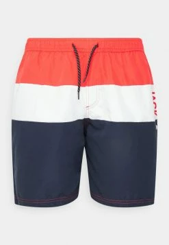 Jack & Jones JJICRETE JJSWIM - Swimming Shorts - Flame Scarlet