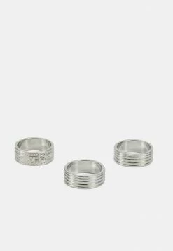 Jack & Jones JACTARANTO 3 PACK UNISEX - Ring - Silver-coloured