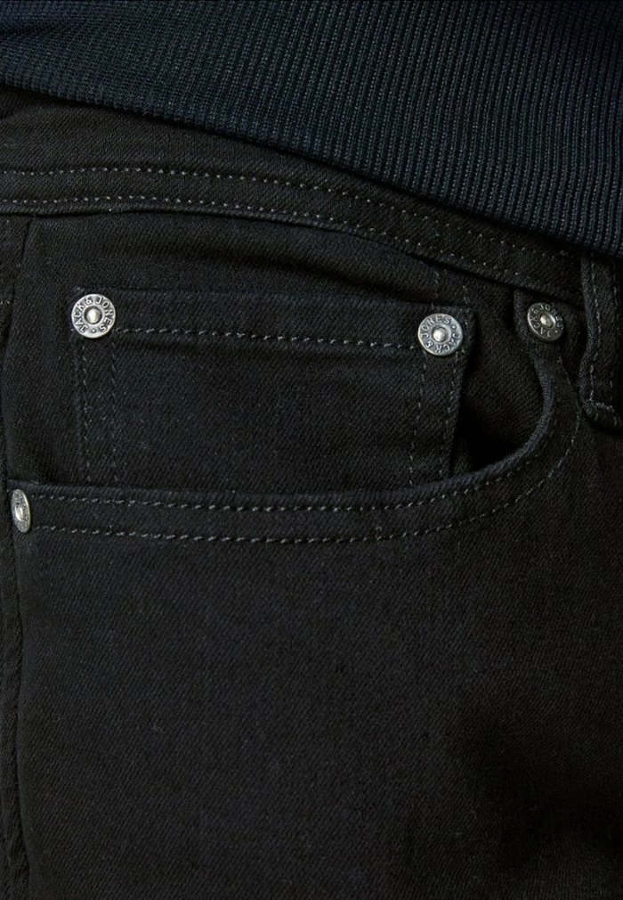 Jack & Jones Straight Leg Jeans - Black Denim 4 Jack & Jones Straight Leg Jeans - Black Denim - Image 4