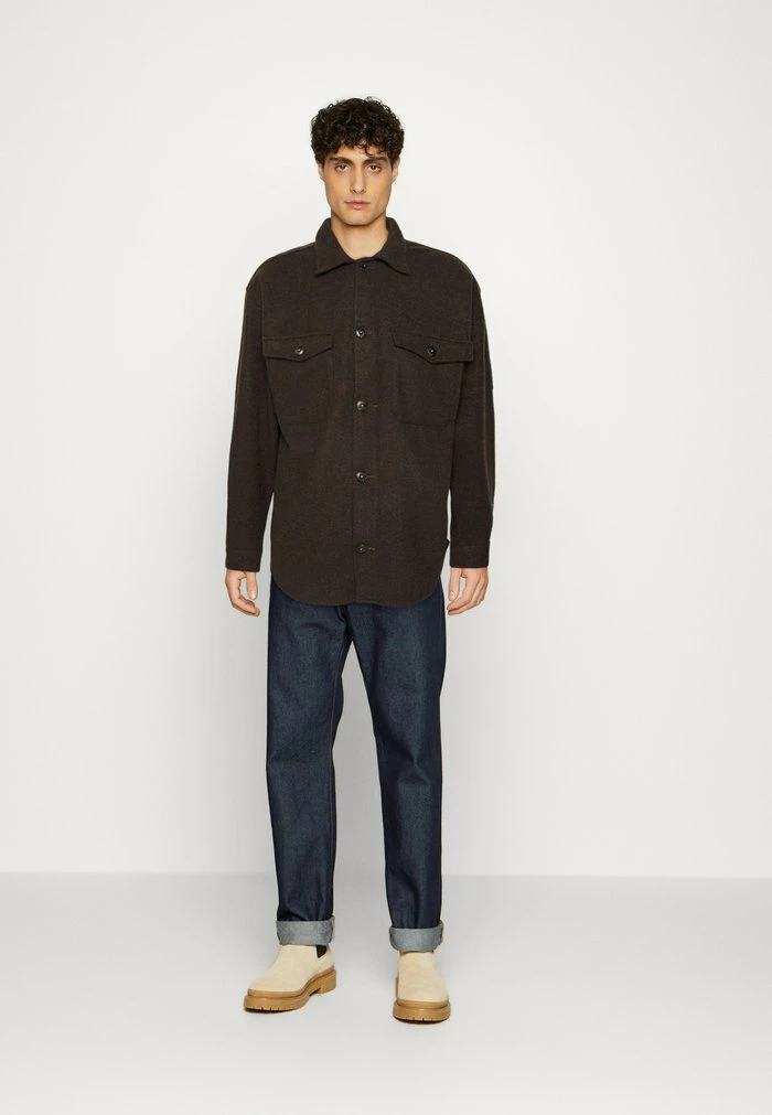 Jack & Jones JOROLLIE OVERSHIRT - Light Jacket - Seal Brown 2 Jack & Jones JOROLLIE OVERSHIRT - Light Jacket - Seal Brown - Image 2