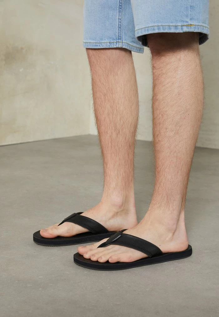 Jack & Jones JFWBAY - T-bar Sandals - Anthracite 3 Jack & Jones JFWBAY - T-bar Sandals - Anthracite - Image 3