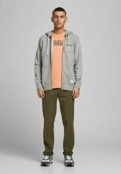 Jack & Jones JORTONS ZIP HOOD - Zip-up Sweatshirt - Light Grey Melange 9 Jack & Jones JORTONS ZIP HOOD - Zip-up Sweatshirt - Light Grey Melange -Jack & Jones Shop 5954a73f362b45b293352ec82632d8cb